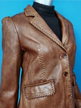 🆕️🤠🐎 SUNDANCE Annie Belle Blazer / Leather Jacket // (NWT)